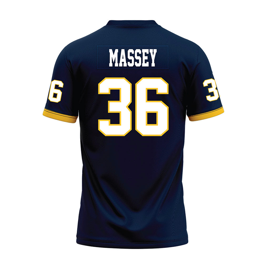 Murray State - NCAA Football : Jack Massey - Navy Premium Football Jersey-1