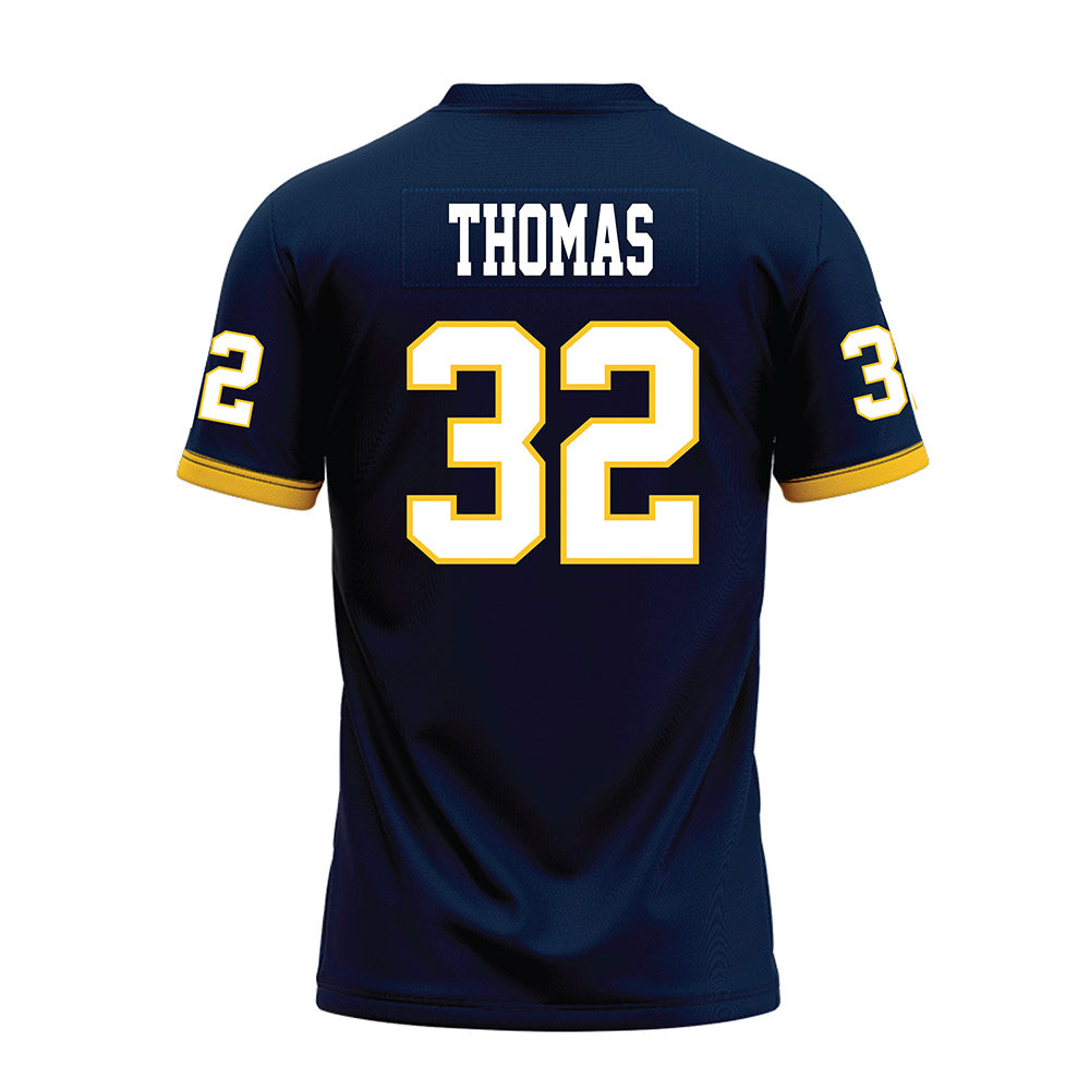 Murray State - NCAA Football : Blaize Thomas - Navy Premium Football Jersey-1