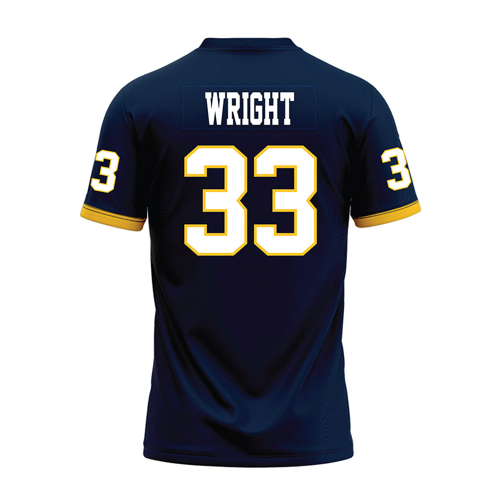 Murray State - NCAA Football : Baxter Wright - Navy Premium Football Jersey