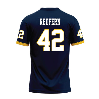 Murray State - NCAA Football : Jaquan Redfern - Navy Premium Football Jersey-1