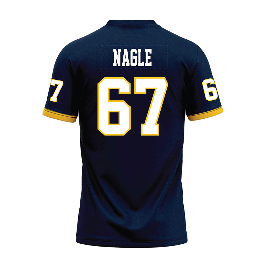 Murray State - NCAA Football : Thatcher Nagle - Navy Premium Football Jersey-1