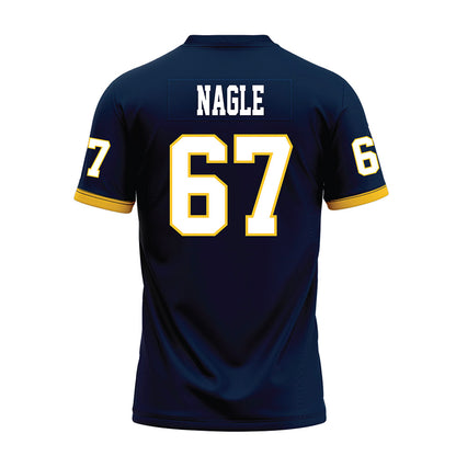 Murray State - NCAA Football : Thatcher Nagle - Navy Premium Football Jersey-1