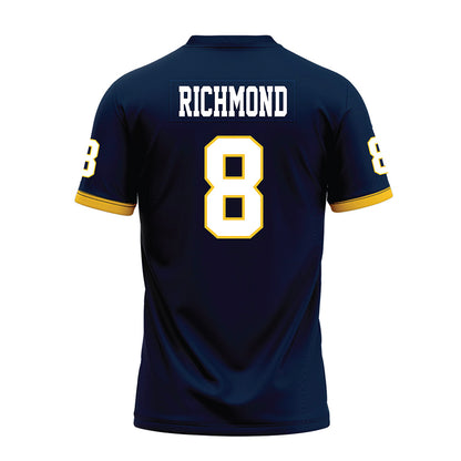 Murray State - NCAA Football : Jalen Richmond - Navy Premium Football Jersey-1
