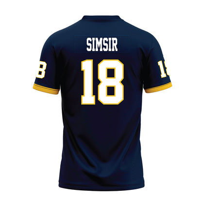 Murray State - NCAA Football : Huseyin Simsir - Navy Premium Football Jersey-1