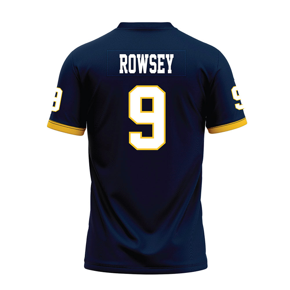 Murray State - NCAA Football : Dylan Rowsey - Navy Premium Football Jersey-1