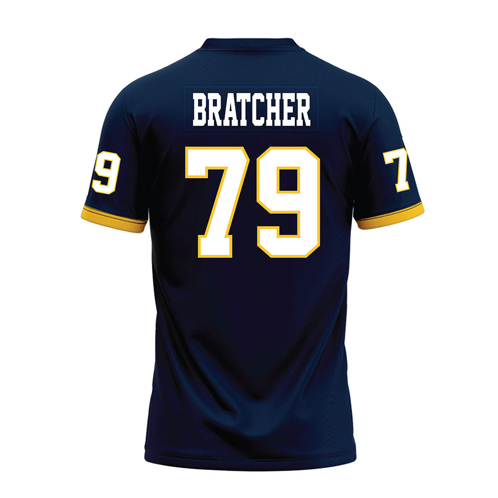 Murray State - NCAA Football : Joshua Bratcher - Navy Premium Football Jersey-1