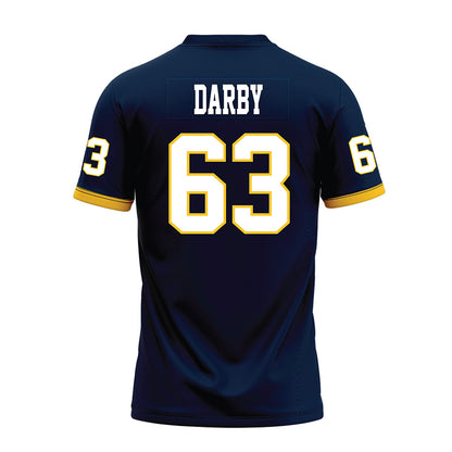 Murray State - NCAA Football : Jacob Darby - Navy Premium Football Jersey-1