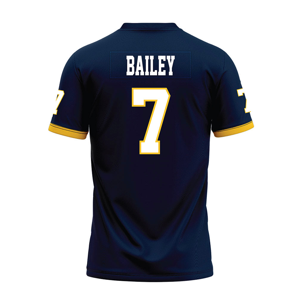 Murray State - NCAA Football : Kaleb Bailey - Navy Premium Football Jersey-1