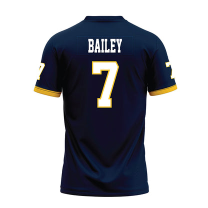 Murray State - NCAA Football : Kaleb Bailey - Navy Premium Football Jersey-1