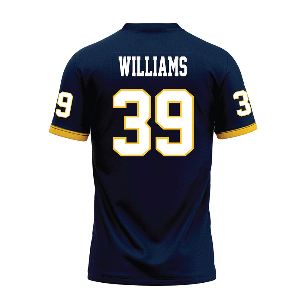Murray State - NCAA Football : Malachi Williams - Navy Premium Football Jersey