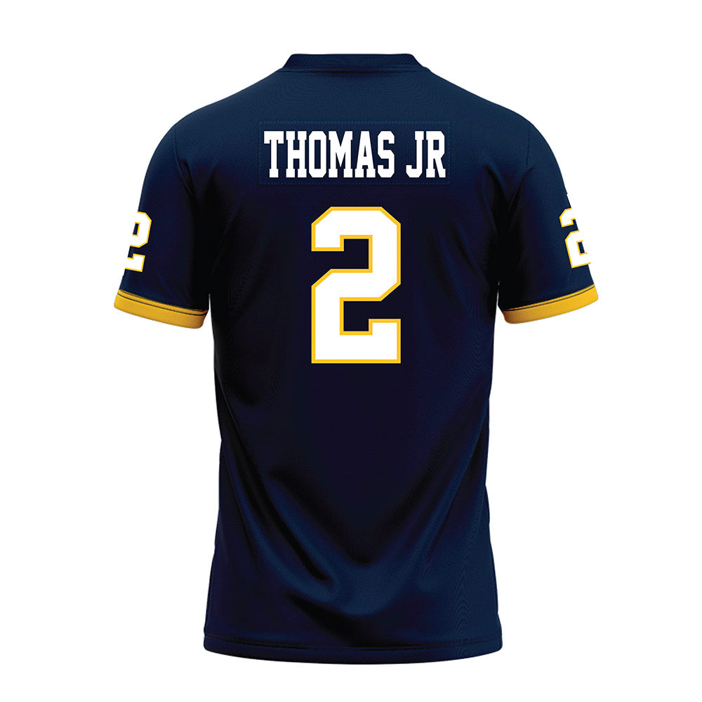 Murray State - NCAA Football : Michael Thomas Jr - Navy Premium Football Jersey-1