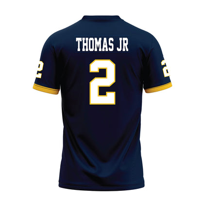 Murray State - NCAA Football : Michael Thomas Jr - Navy Premium Football Jersey-1
