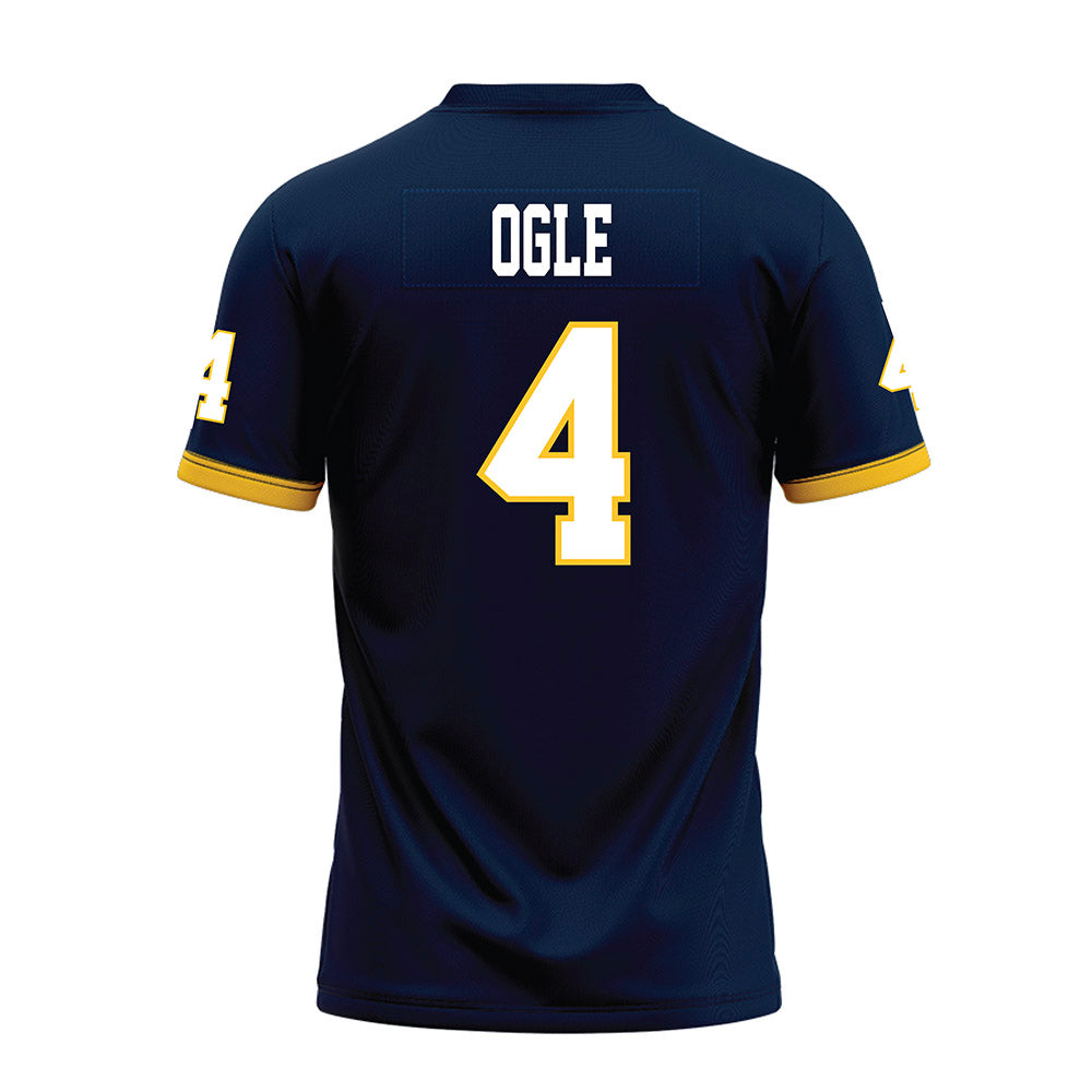 Murray State - NCAA Football : Jim Ogle - Navy Premium Football Jersey