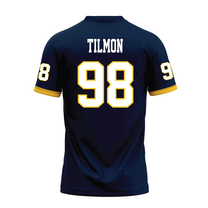 Murray State - NCAA Football : Michael Tilmon - Navy Premium Football Jersey-1