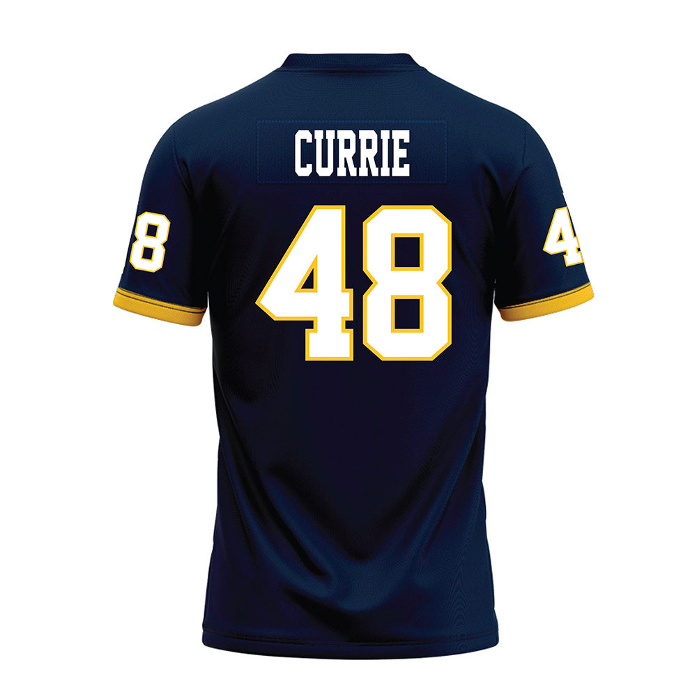 Murray State - NCAA Football : Everett Currie - Navy Premium Football Jersey-1