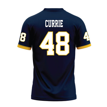 Murray State - NCAA Football : Everett Currie - Navy Premium Football Jersey-1