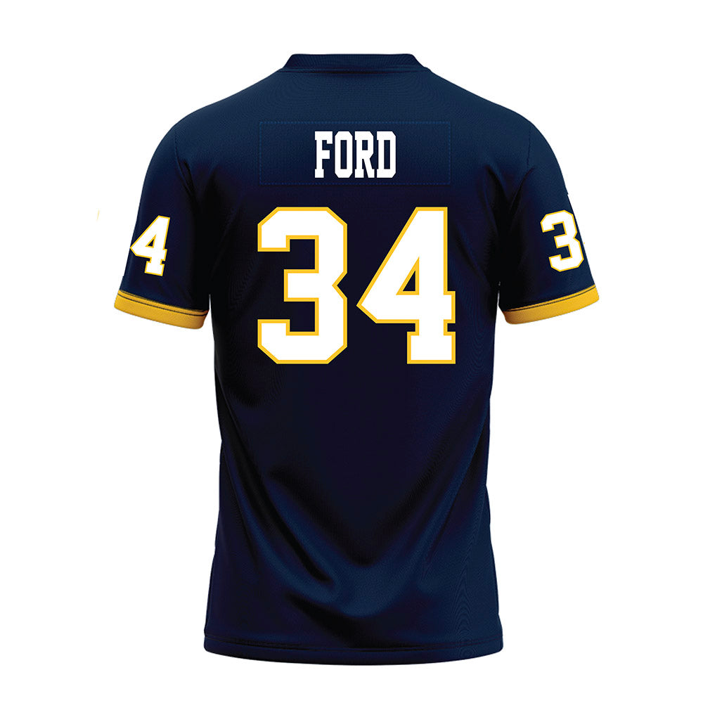 Murray State - NCAA Football : Caleb Ford - Navy Premium Football Jersey-1