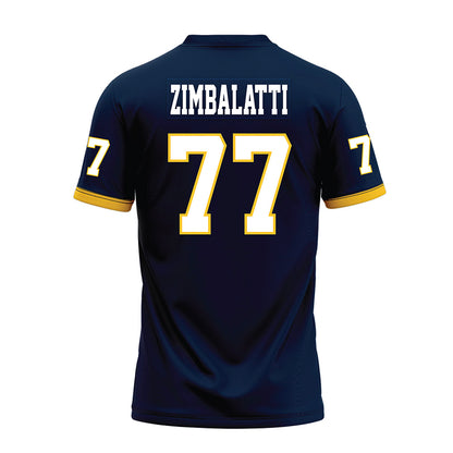 Murray State - NCAA Football : Thomas Zimbalatti - Navy Premium Football Jersey-1