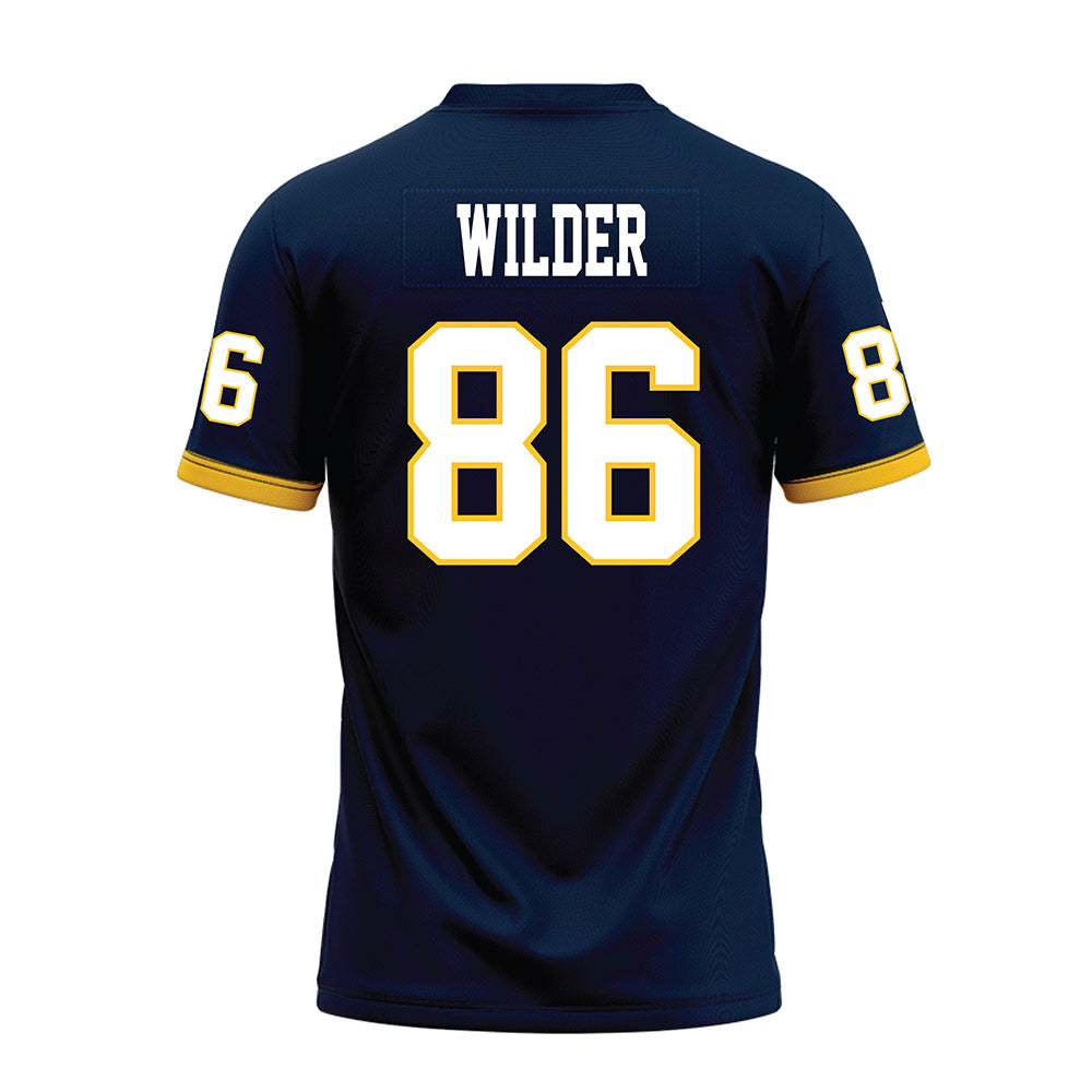 Murray State - NCAA Football : Reece Wilder - Navy Premium Football Jersey-1