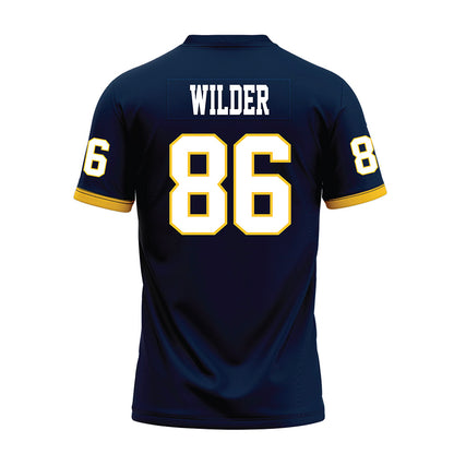 Murray State - NCAA Football : Reece Wilder - Navy Premium Football Jersey-1