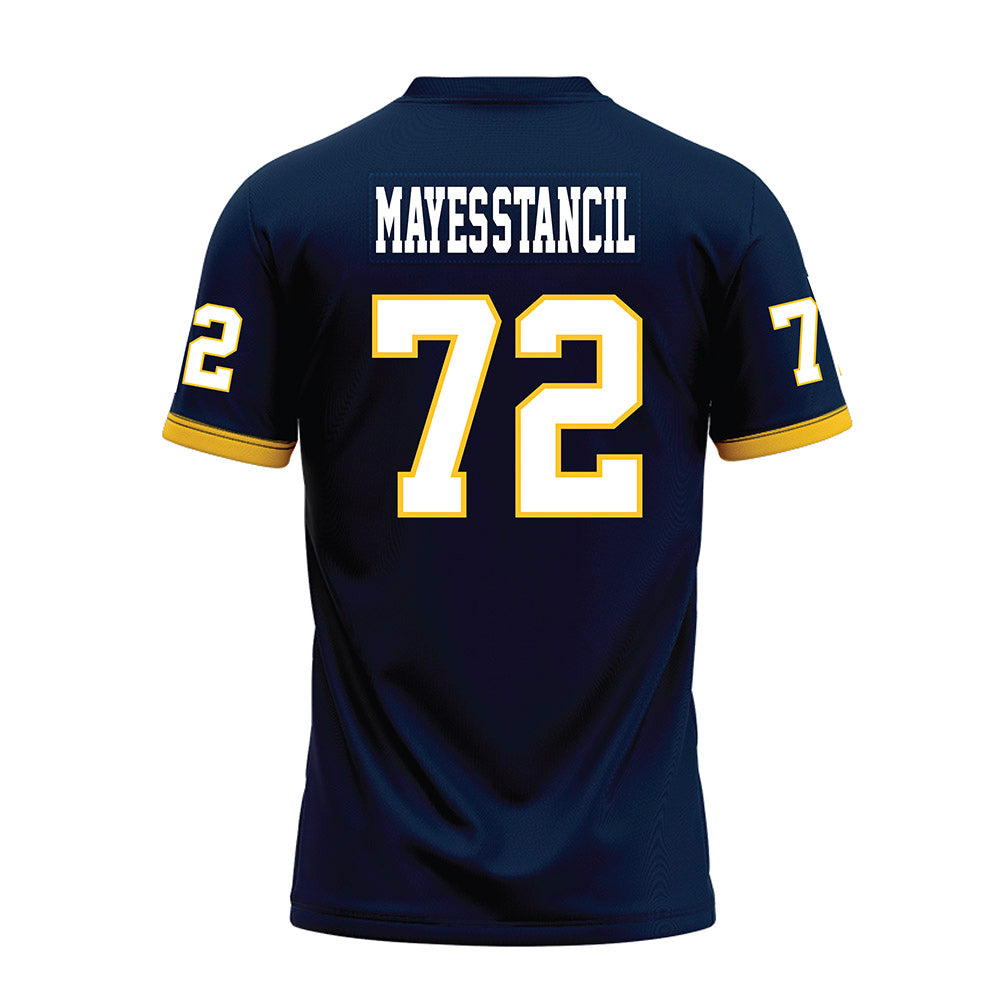 Murray State - NCAA Football : Cameron Mayes-Stancil - Navy Premium Football Jersey-1