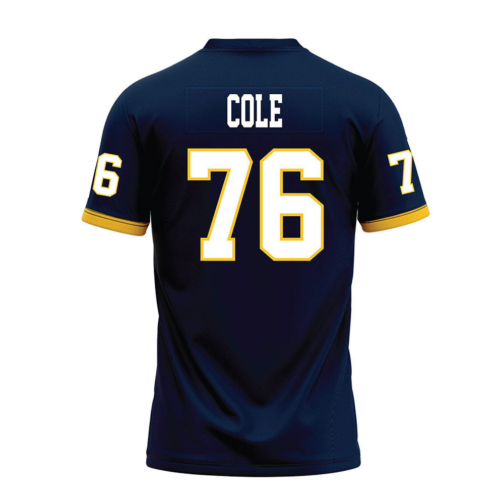 Murray State - NCAA Football : Daniel Cole - Navy Premium Football Jersey-1