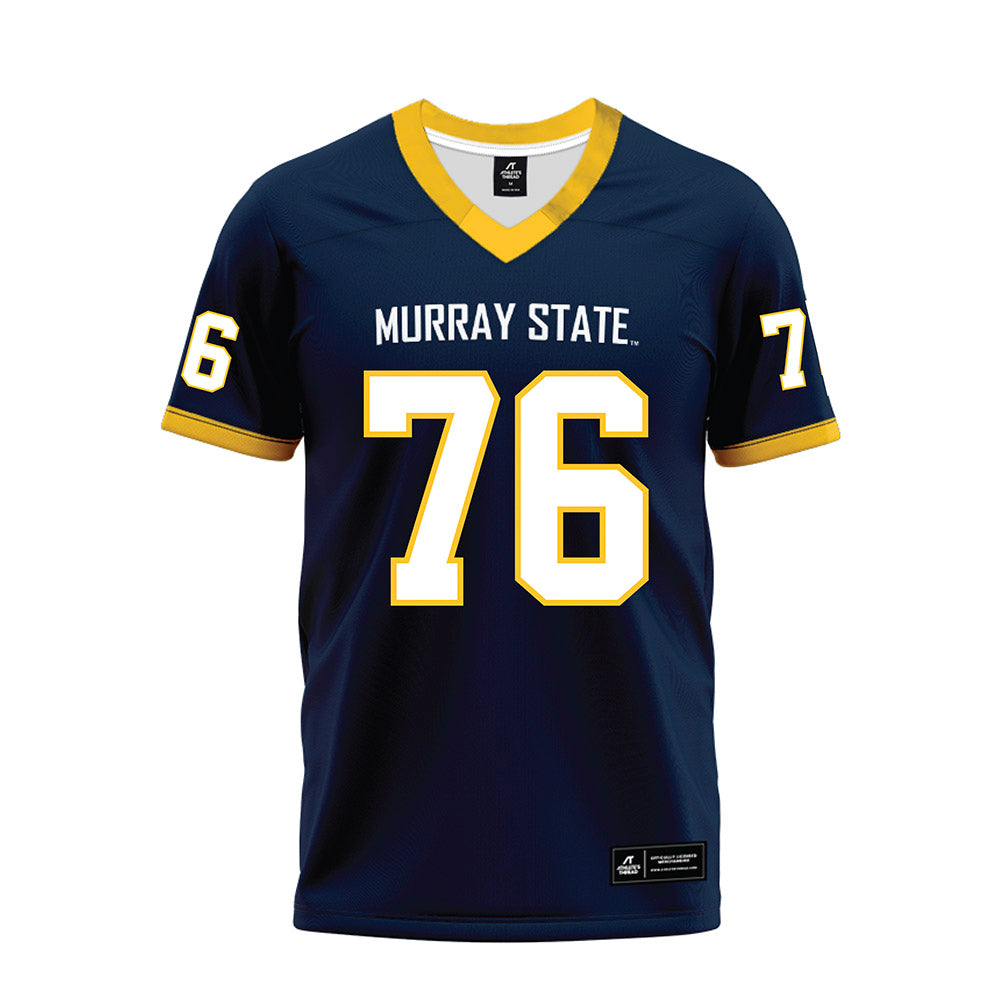 Murray State - NCAA Football : Daniel Cole - Navy Premium Football Jersey-0