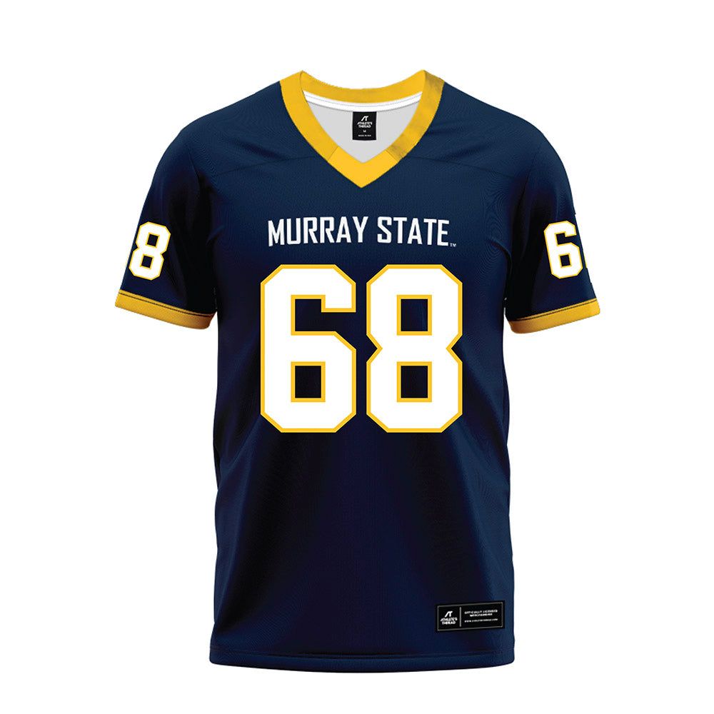 Murray State - NCAA Football : Wyatt Buffington - Navy Premium Football Jersey-0