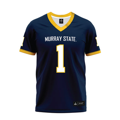 Murray State - NCAA Football : Cam Bulluck - Navy Premium Football Jersey-0