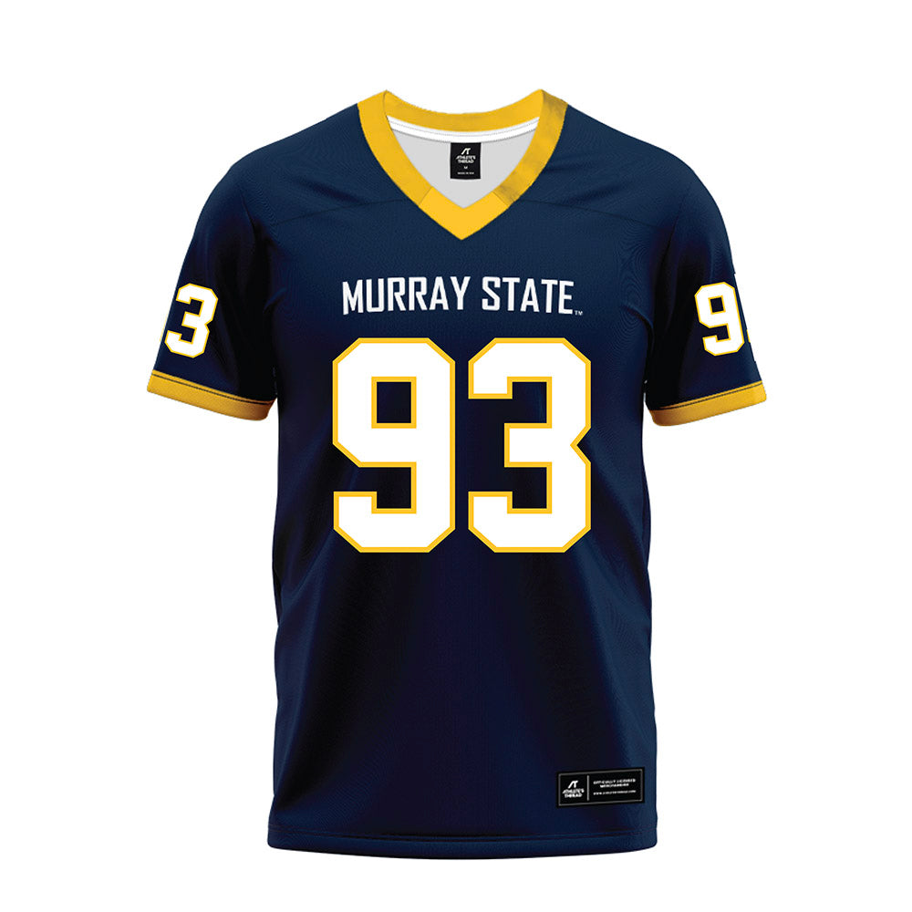 Murray State - NCAA Football : CJ Sanderson - Navy Premium Football Jersey-0