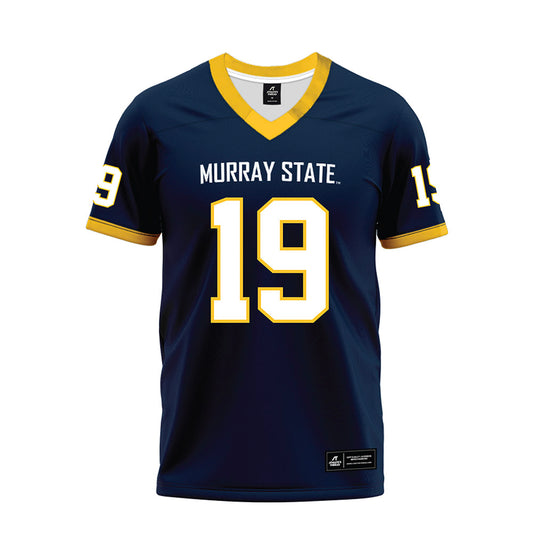 Murray State - NCAA Football : kam robinson - Navy Premium Football Jersey