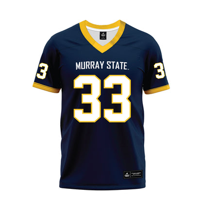 Murray State - NCAA Football : Tyrell Campbell - Navy Premium Football Jersey