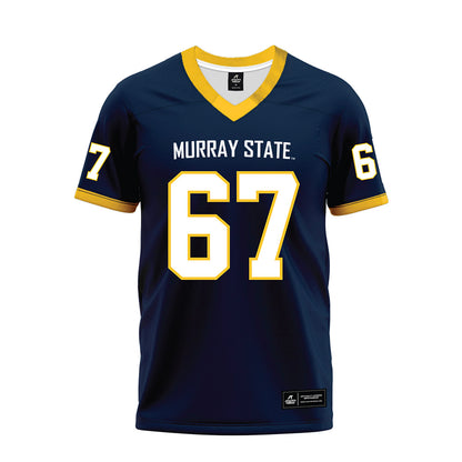Murray State - NCAA Football : Thatcher Nagle - Navy Premium Football Jersey-0
