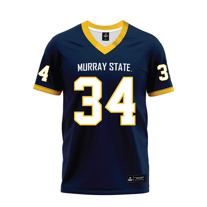 Murray State - NCAA Football : Caleb Ford - Navy Premium Football Jersey-0