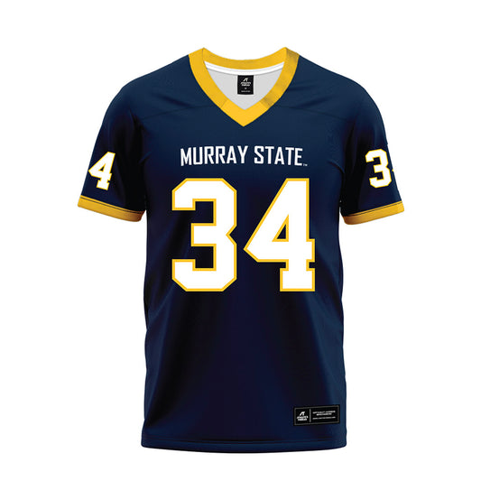 Murray State - NCAA Football : Caleb Ford - Navy Premium Football Jersey-0