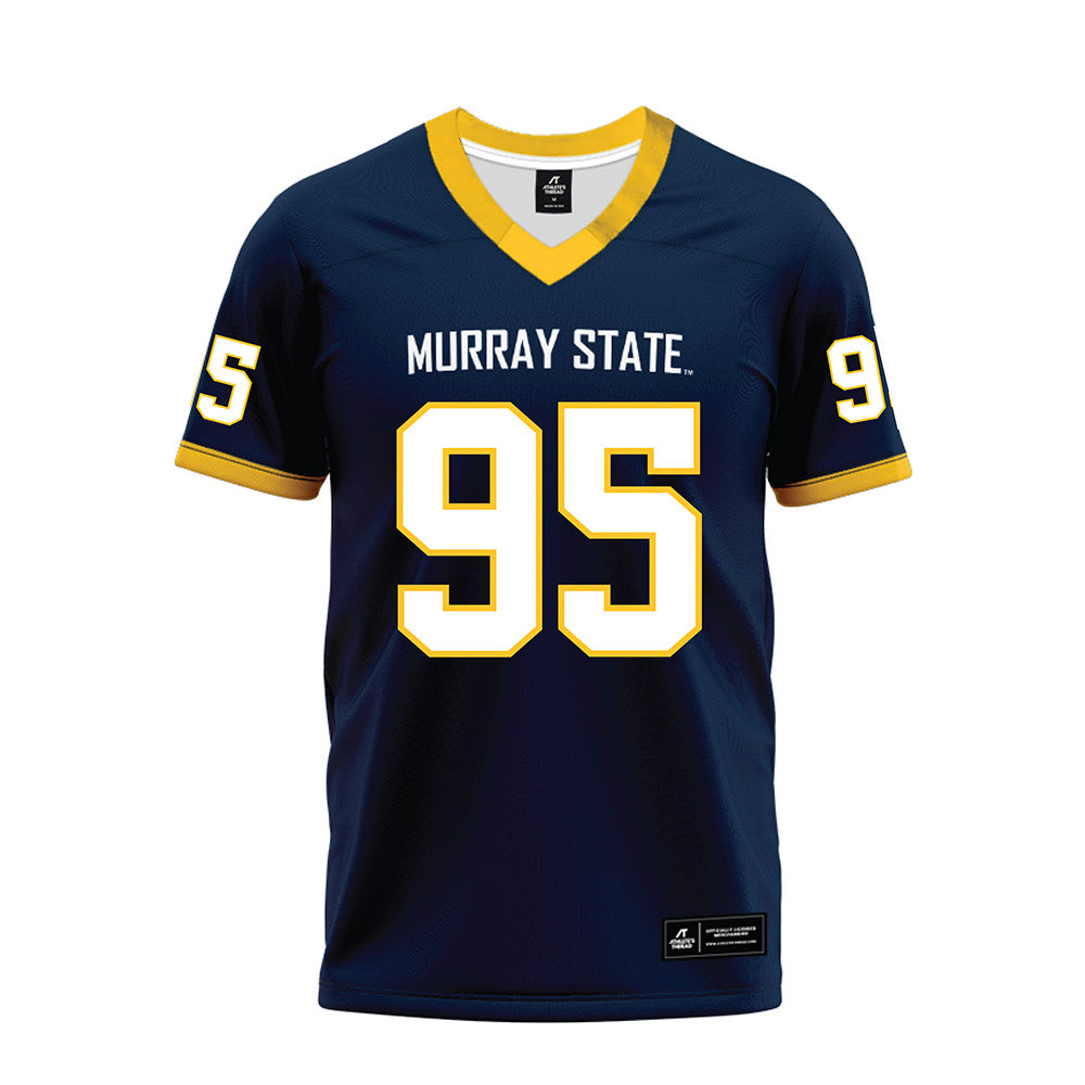 Murray State - NCAA Football : AaMarii Lofton - Navy Premium Football Jersey-0