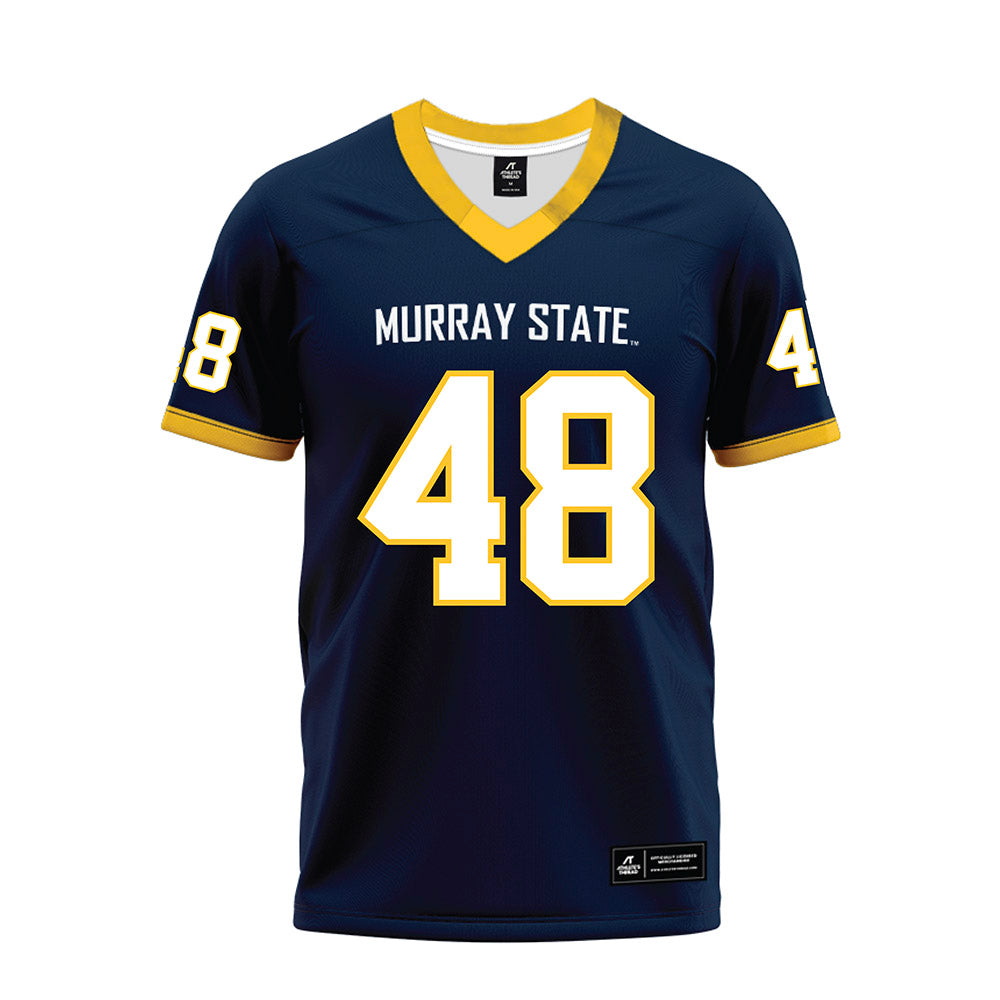 Murray State - NCAA Football : Everett Currie - Navy Premium Football Jersey-0