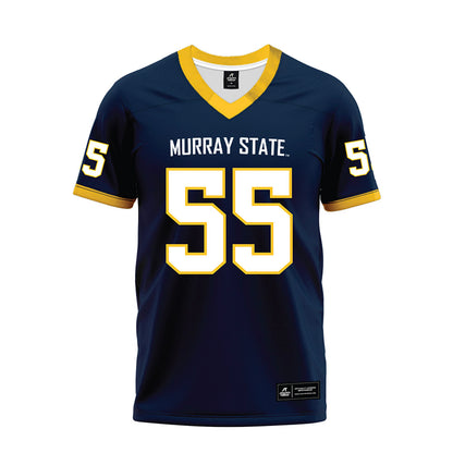 Murray State - NCAA Football : Connor Archer - Navy Premium Football Jersey-0