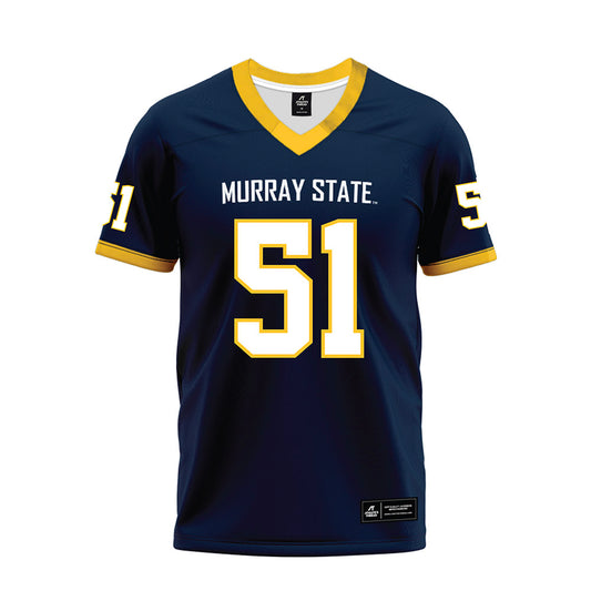 Murray State - NCAA Football : zaccheous grady - Navy Premium Football Jersey-0
