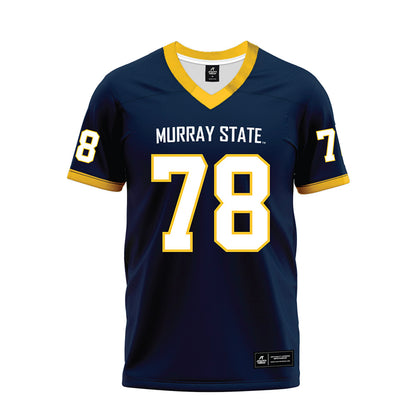 Murray State - NCAA Football : Eric Kirkpatrick - Navy Premium Football Jersey-0