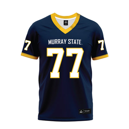 Murray State - NCAA Football : Thomas Zimbalatti - Navy Premium Football Jersey-0
