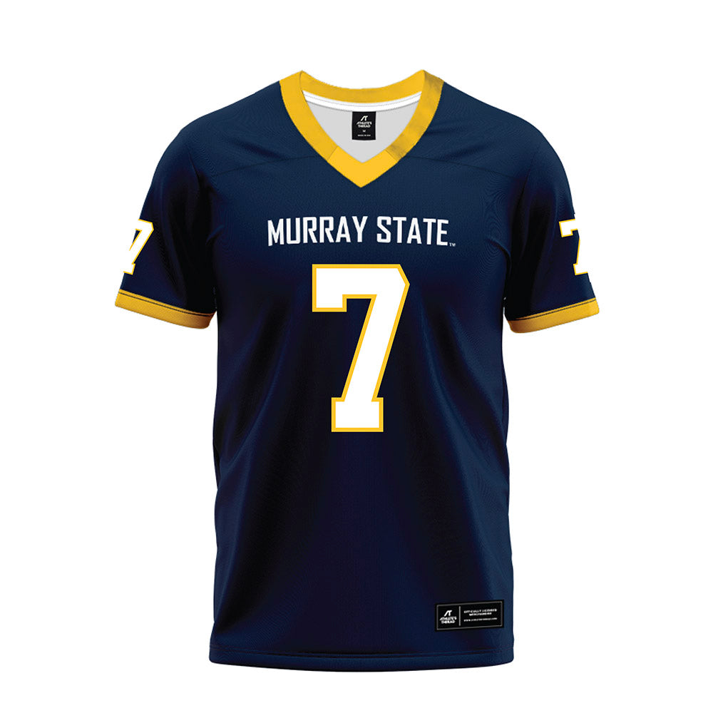 Murray State - NCAA Football : Marion Ponds - Navy Premium Football Jersey-0