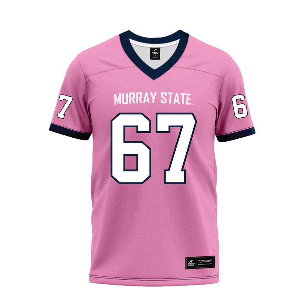 Murray State - NCAA Football : Thatcher Nagle - Pink Premium Football Jersey-0