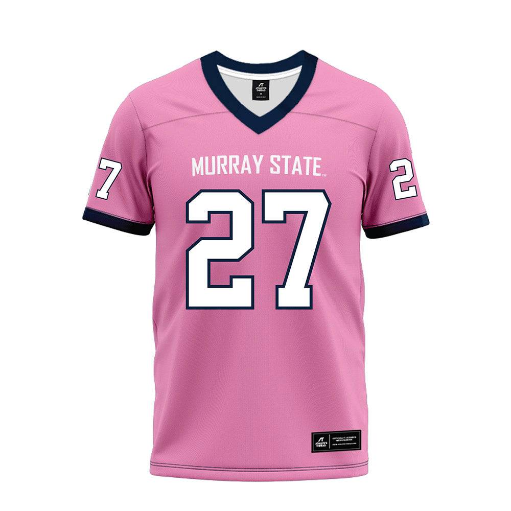 Murray State - NCAA Football : Tomorris Green - Pink Premium Football Jersey-0