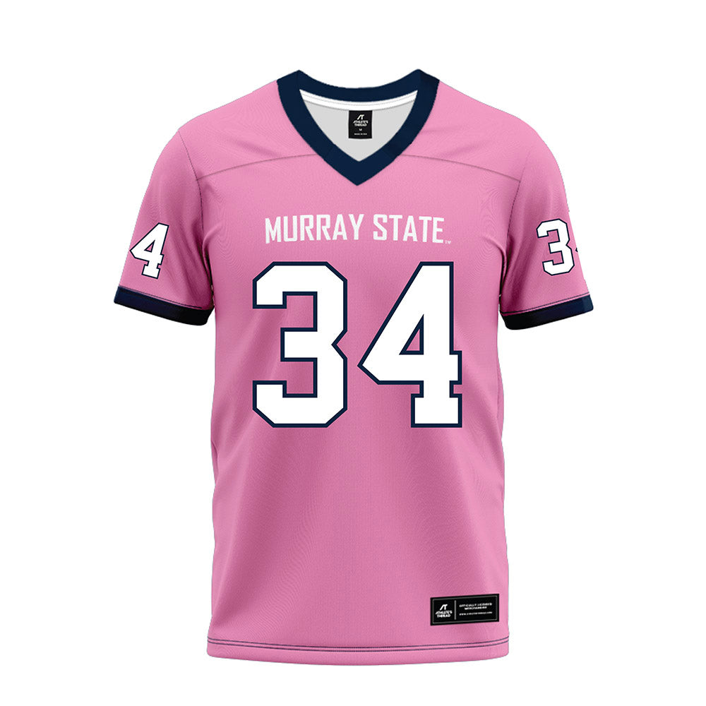 Murray State - NCAA Football : Caleb Ford - Pink Premium Football Jersey-0