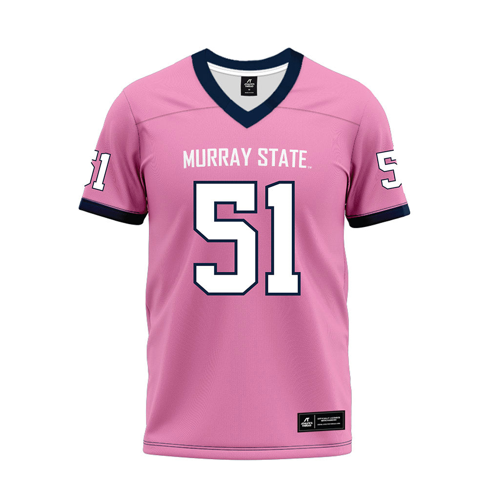 Murray State - NCAA Football : zaccheous grady - Pink Premium Football Jersey-0