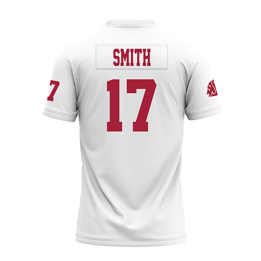 WSU - NCAA Football : Jamarey smith - White Premium Football Jersey-1