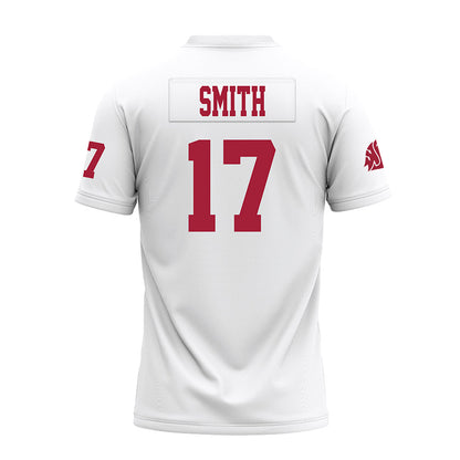WSU - NCAA Football : Jamarey smith - White Premium Football Jersey-1
