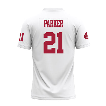 WSU - NCAA Football : Wayshawn Parker - White Premium Football Jersey