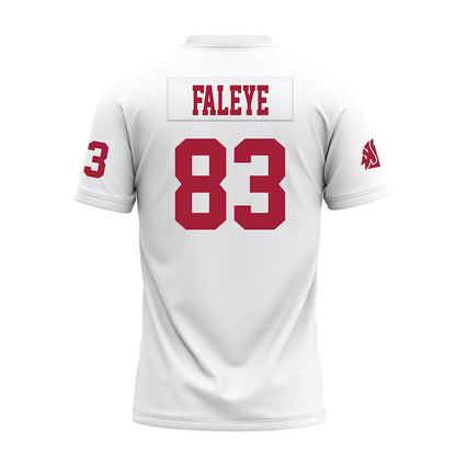 WSU - NCAA Football : Ademola Faleye - White Premium Football Jersey-1